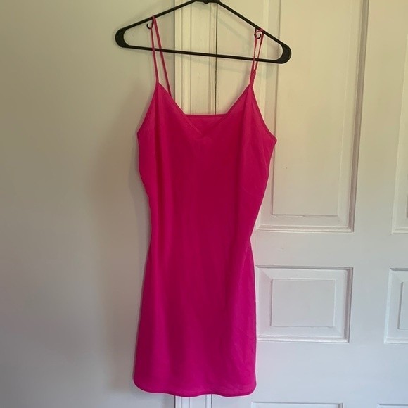 C. Wonder Silk Pink Tunic Dress with slip Small - Picture 2 of 10